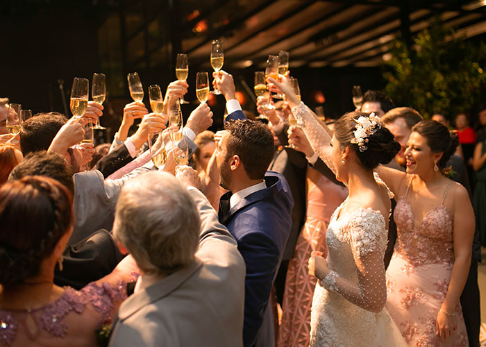 bridesmaids dancing